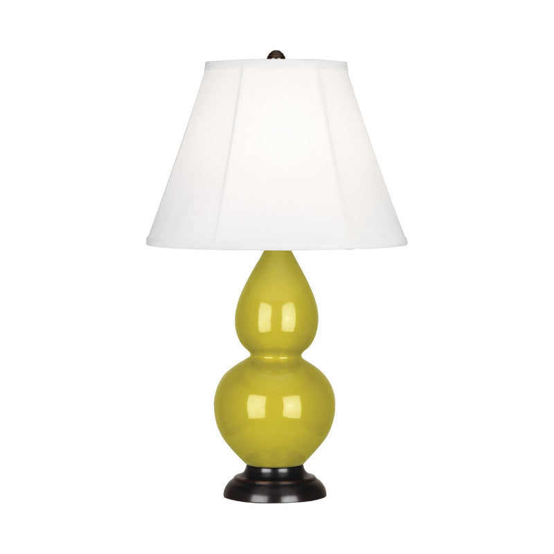 media image for citron glazed ceramic double gourd accent lamp by robert abbey ra ci10 5 217