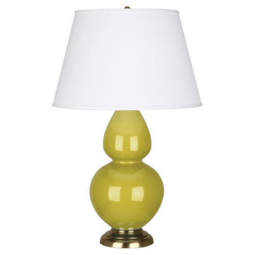 media image for double gourd citron glazed ceramic table lamp by robert abbey ra ci20x 1 293