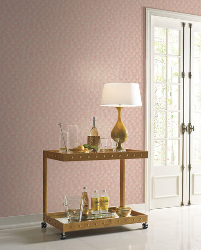 product image for Luminous Ginkgo Coral Wallpaper from the Modern Artisan II Collection by Candice Olson 8