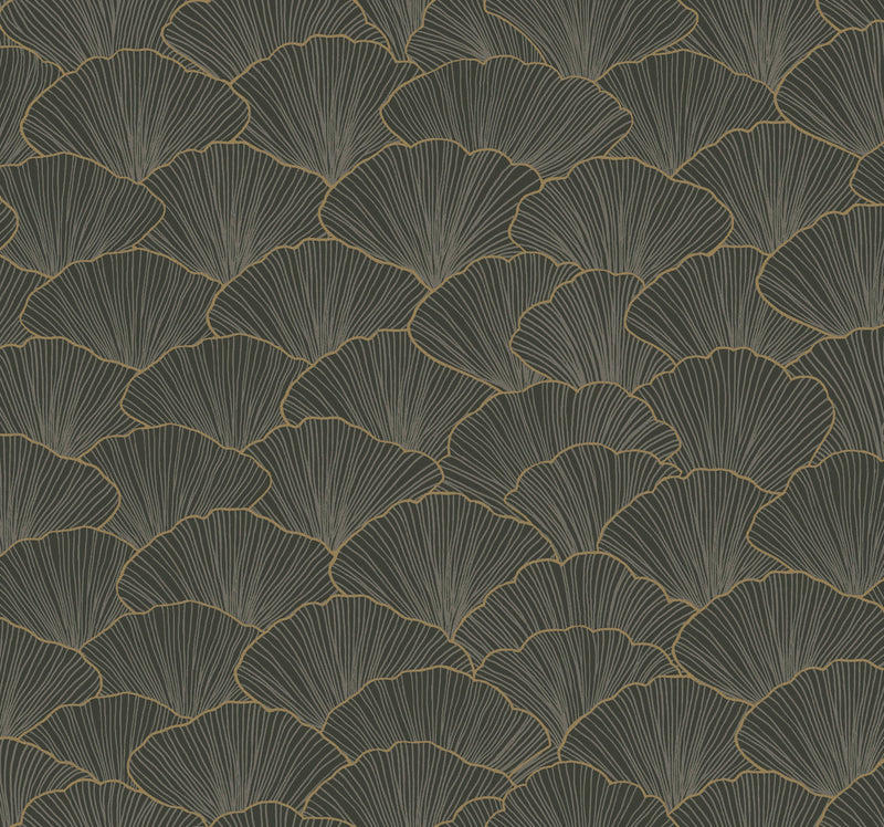 media image for Luminous Ginkgo Moonlight Wallpaper from the Modern Artisan II Collection by Candice Olson 221