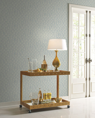 product image for Luminous Ginkgo Blue Wallpaper from the Modern Artisan II Collection by Candice Olson 75