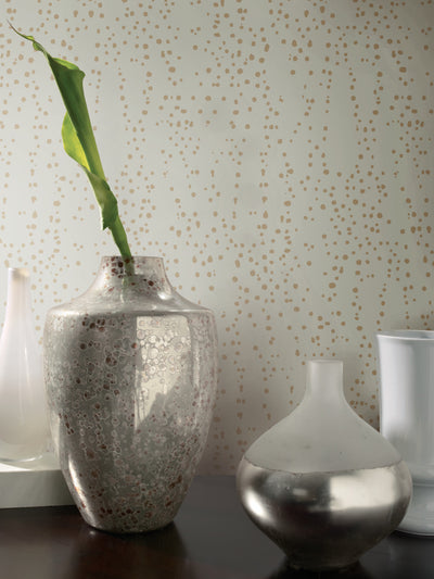 product image for Star Struck Grey/Gold Wallpaper from the Modern Artisan II Collection by Candice Olson 23