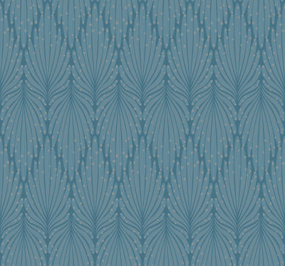 product image of Cafe Society Blue Wallpaper from the Modern Artisan II Collection by Candice Olson 569