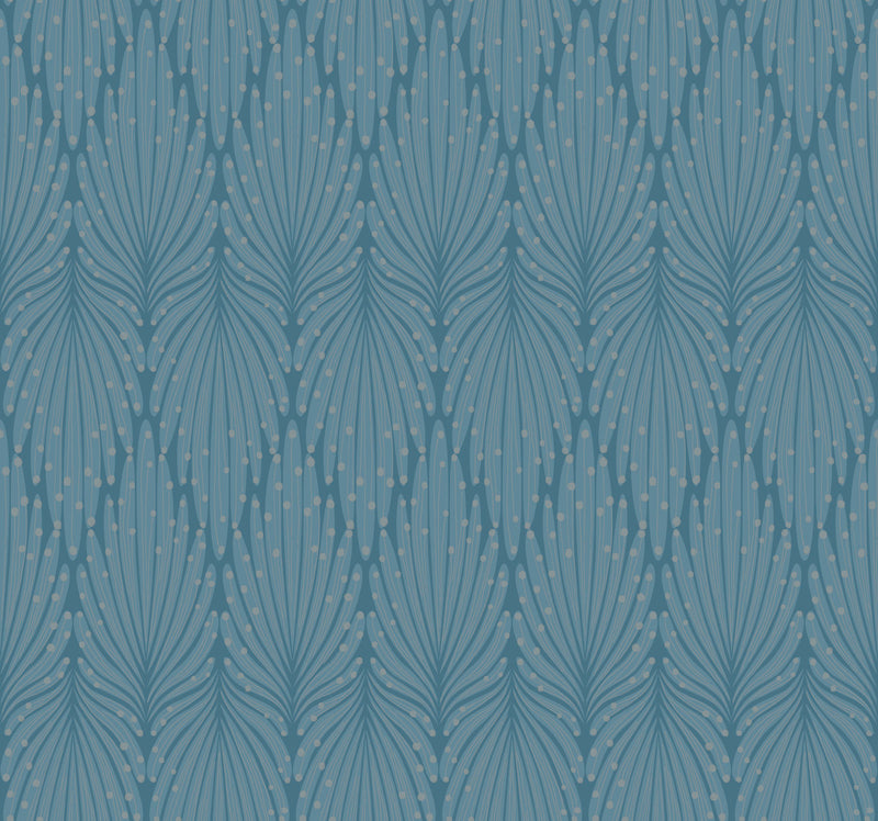 media image for Cafe Society Blue Wallpaper from the Modern Artisan II Collection by Candice Olson 221