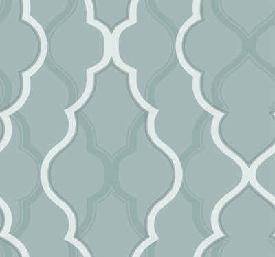 product image of sample double damask teal wallpaper from the modern artisan ii collection by candice olson 1 571