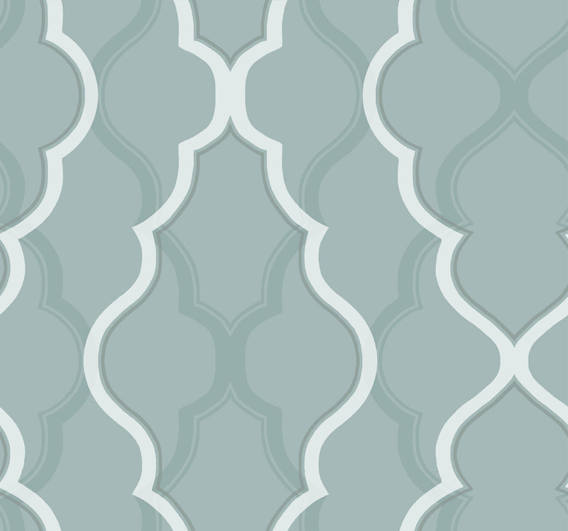 media image for sample double damask teal wallpaper from the modern artisan ii collection by candice olson 1 232