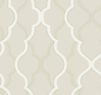 product image of sample double damask beige wallpaper from the modern artisan ii collection by candice olson 1 518