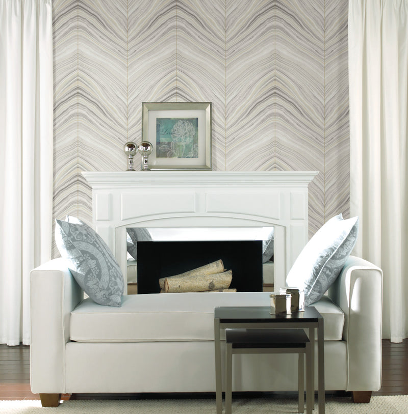 media image for Onyx Strata Beige Wallpaper from the Modern Artisan II Collection by Candice Olson 283