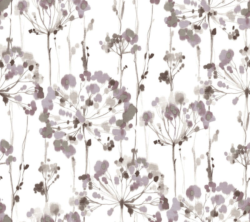 media image for Flourish Purple Wallpaper from the Modern Artisan II Collection by Candice Olson 277