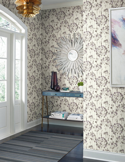 product image for Flourish Purple Wallpaper from the Modern Artisan II Collection by Candice Olson 54