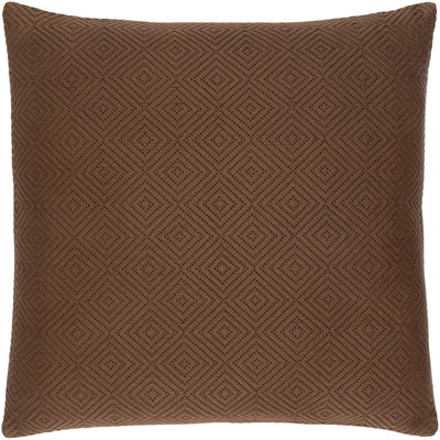 product image of Camilla CIL-002 Hand Woven Square Pillow in Camel & Dark Brown by Surya 530