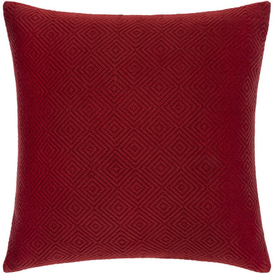 product image of Camilla CIL-004 Hand Woven Square Pillow in Dark Coral & Dark Red by Surya 525
