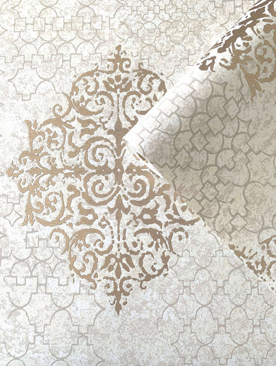 product image for Damask Mottled Wallpaper in Rose Gold 26