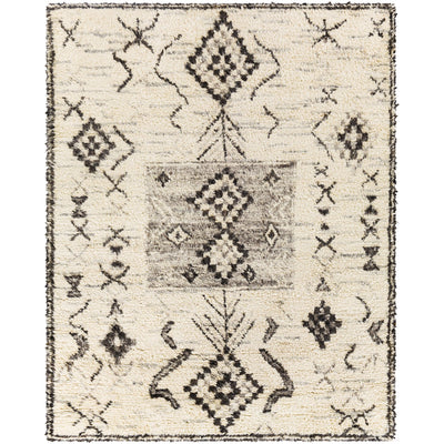 product image of Camille CME-2301 Hand Knotted Rug in Cream & Charcoal by Surya 528