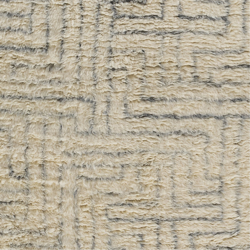 media image for Camille CME-2302 Hand Knotted Rug in Cream & Medium Grey by Surya 225