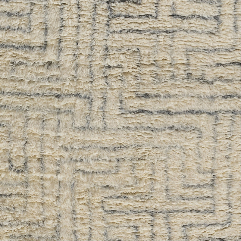 media image for Camille CME-2302 Hand Knotted Rug in Cream & Medium Grey by Surya 246