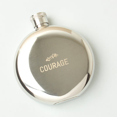 product image of stainless steal hip flask courage 1 519