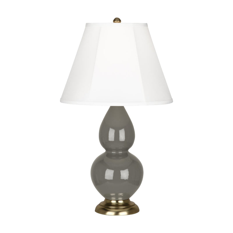 media image for ash glazed ceramic double gourd accent lamp by robert abbey ra cr10 1 213