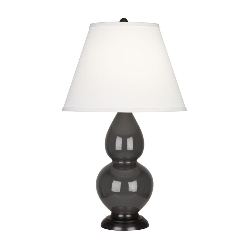media image for ash glazed ceramic double gourd accent lamp by robert abbey ra cr10 6 216
