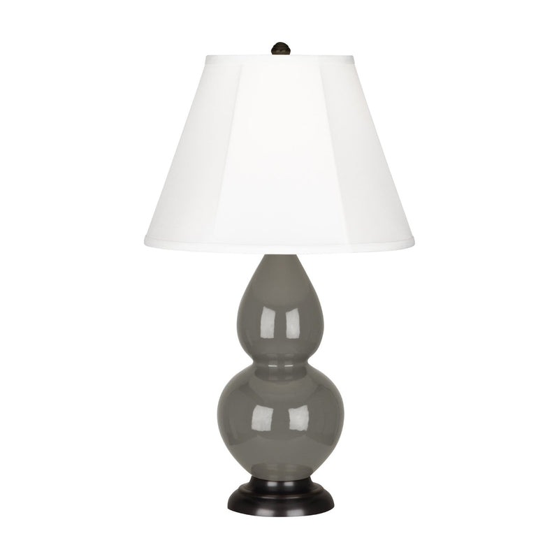 media image for ash glazed ceramic double gourd accent lamp by robert abbey ra cr10 5 213