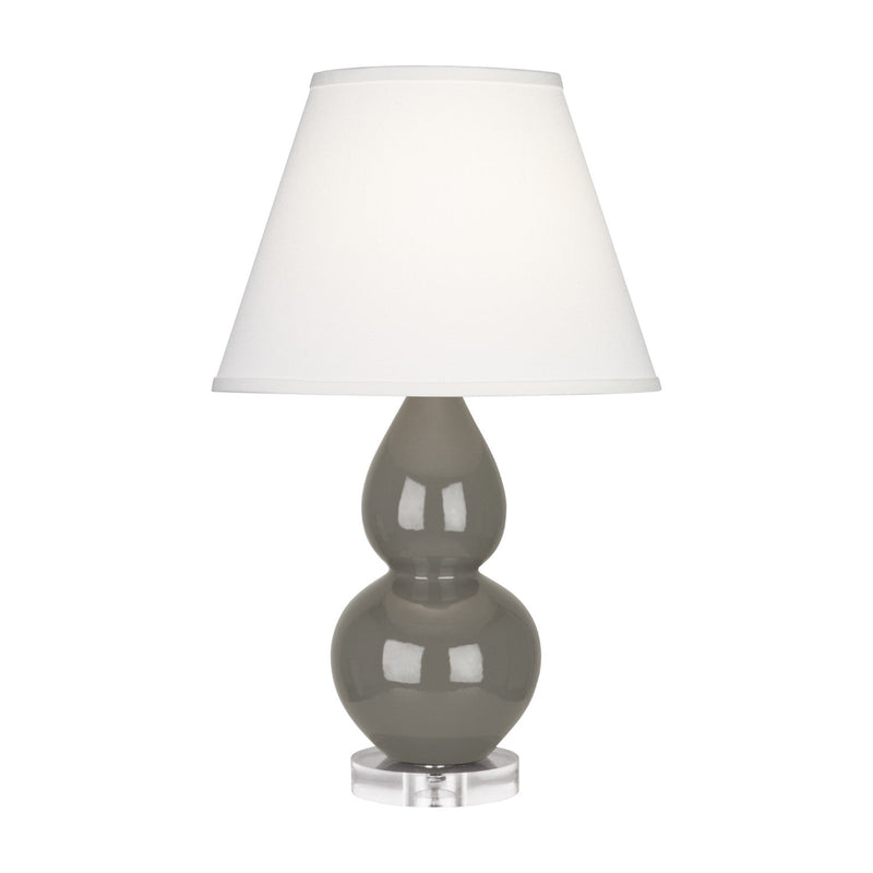 media image for ash glazed ceramic double gourd accent lamp by robert abbey ra cr10 8 288