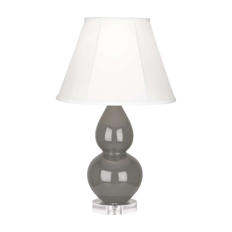 media image for ash glazed ceramic double gourd accent lamp by robert abbey ra cr10 7 258