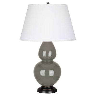 product image of double gourd ash glazed ceramic table lamp by robert abbey ra cr21x 1 55