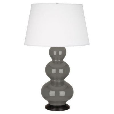 product image for triple gourd ash glazed ceramic table lamp by robert abbey ra cr42x 2 43