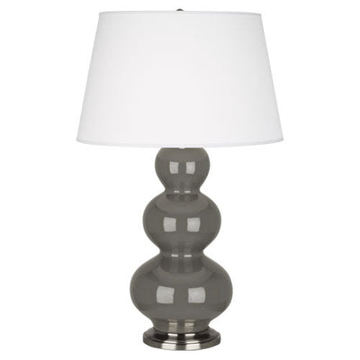 product image for triple gourd ash glazed ceramic table lamp by robert abbey ra cr42x 1 64