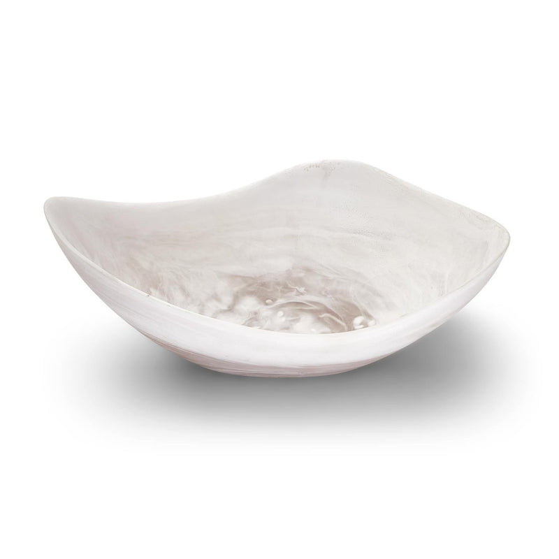 media image for archipelago white cloud marbleized organic shaped bowl 1 213