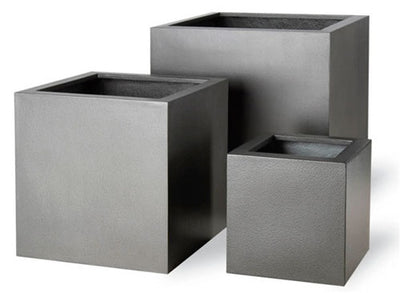 product image of Geo Cube Planter in Aluminum Finish design by Capital Garden Products 592
