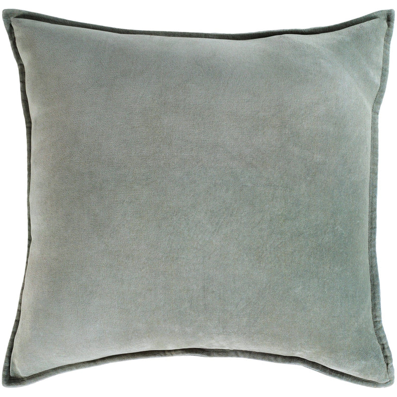 media image for cotton velvet velvet pillow in sea foam by surya 2 289