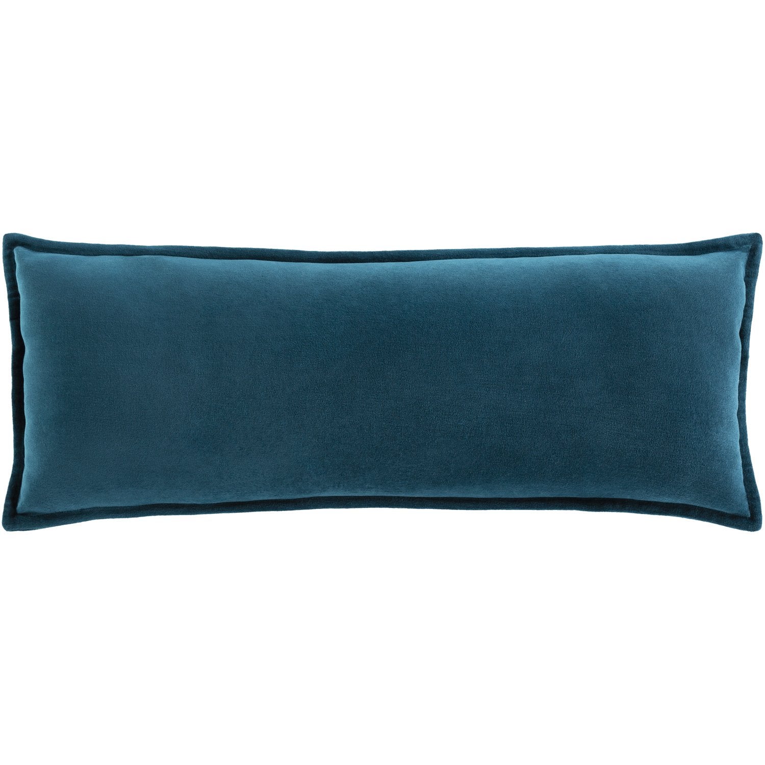 Shop Cotton Velvet Lumbar Pillow Teal | Burke Decor