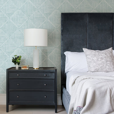 product image for Cade Teal Geometric Wallpaper from the Scott Living II Collection by Brewster Home Fashions 34