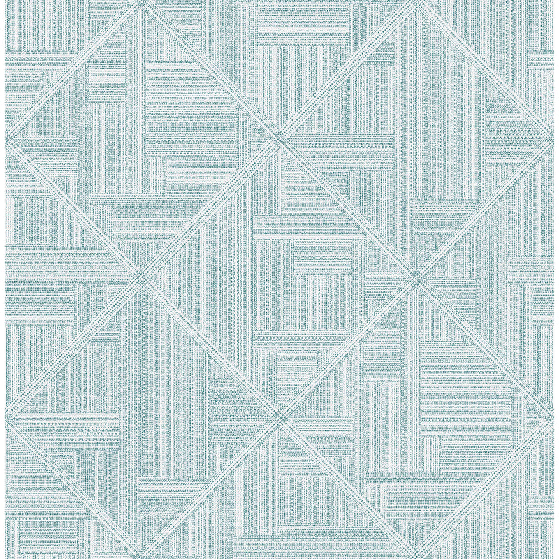 media image for Cade Teal Geometric Wallpaper from the Scott Living II Collection by Brewster Home Fashions 276