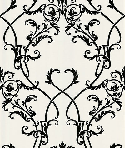 product image of sample candela chandelier wallpaper in black and white by brewster home fashions 1 541