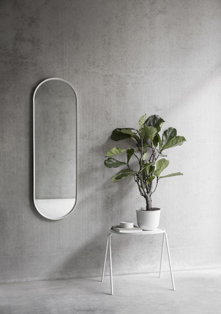 media image for Oval Wall Mirror in Black design by Menu 298