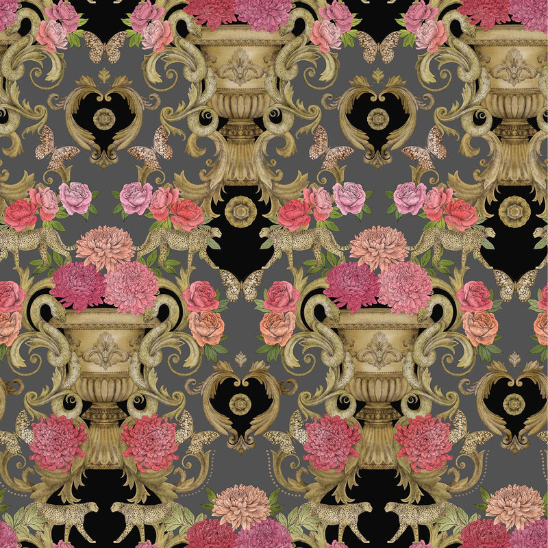 media image for sample chateau wallpaper in noir from the daydreams collection by matthew williamson for osborne little 1 297