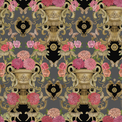 product image for Chateau Wallpaper in Noir from the Daydreams Collection by Matthew Williamson for Osborne & Little 68