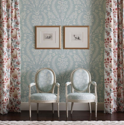 product image of Chelwood Wallpaper in Aqua from the Ashdown Collection by Nina Campbell for Osborne & Little 548