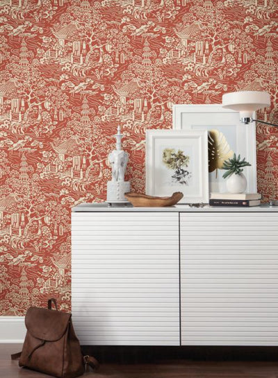product image for Chinoiserie Wallpaper from the Tea Garden Collection by Ronald Redding for York Wallcoverings 71