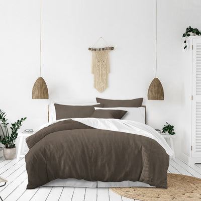 product image for Classic Waffle Mocca Bedding 2 10