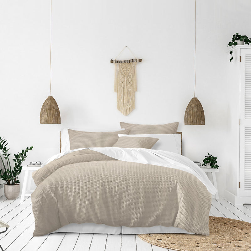 media image for Classic Waffle Natural Bedding 4 249