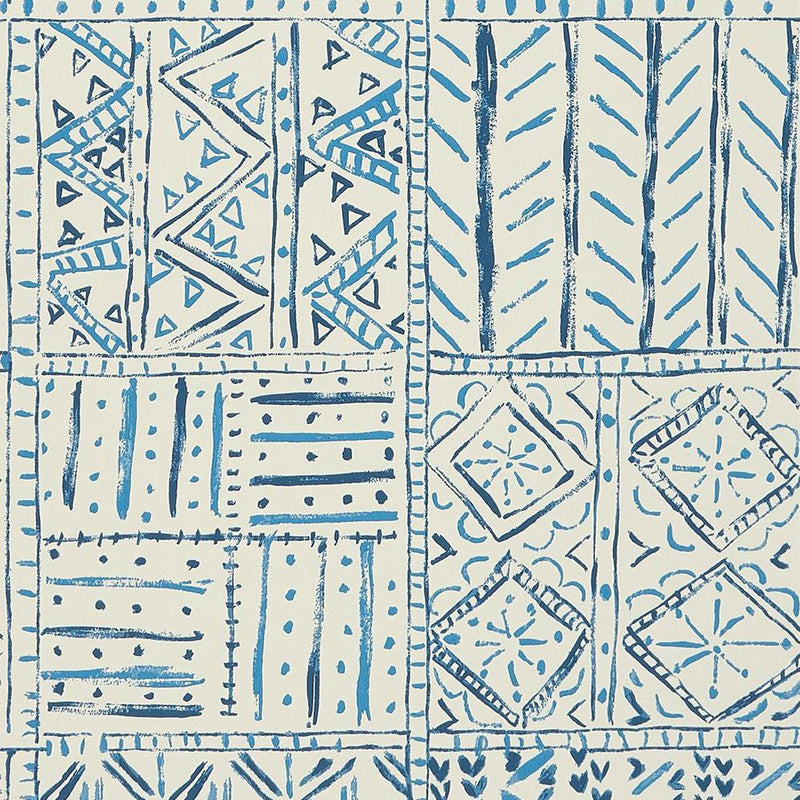 media image for Cloisters Wallpaper in Indigo and Blue from the Ashdown Collection by Nina Campbell for Osborne & Little 28