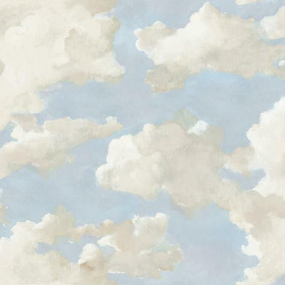 product image of Clouds on Canvas Peel & Stick Wallpaper in Blue by York Wallcoverings 599