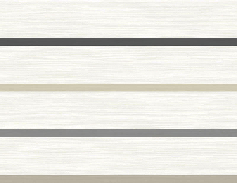 media image for sample crew stripe wallpaper in ivory wrought iron and sand dollar from the luxe retreat collection by seabrook wallcoverings 1 264