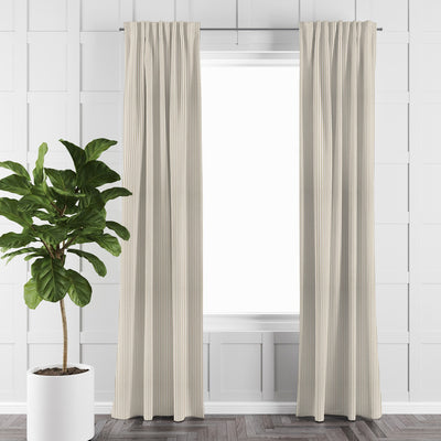 product image for Cruz Ticking Stripes Taupe/Ivory Drapery 4 43