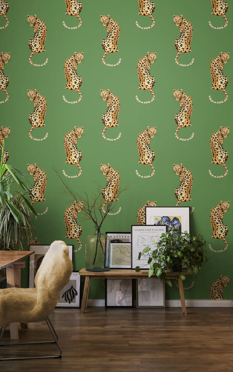 Daisy Bennett Leopard King Pale Oak Peel & Stick Wallpaper