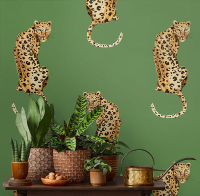 product image for Leopard King Green Peel-and-Stick Wallpaper from the Daisy Bennett Collection by NextWall 64