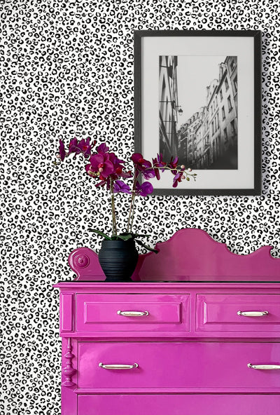 product image for Classic Leopard Black/Tan Peel-and-Stick Wallpaper from the Daisy Bennett Collection by NextWall 61